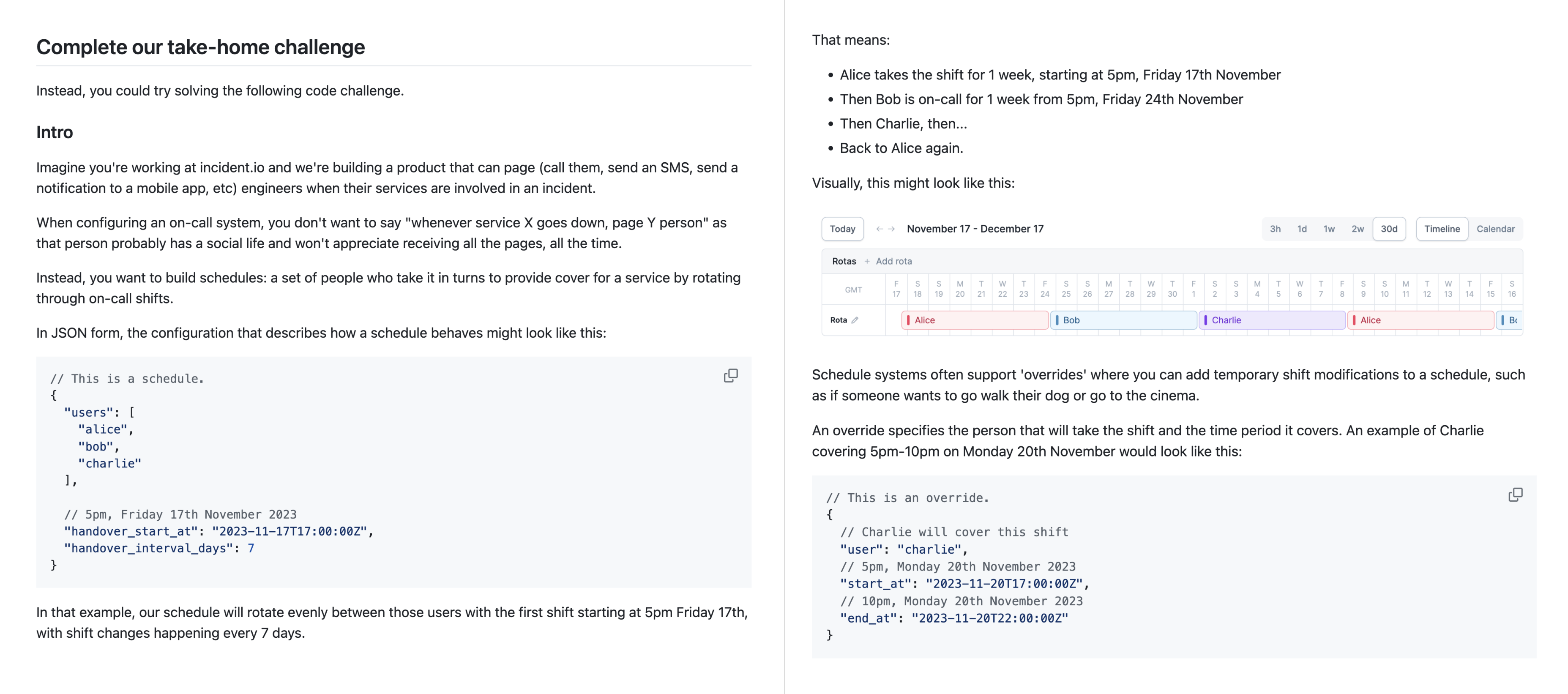 Screenshot of the internship GitHub repo