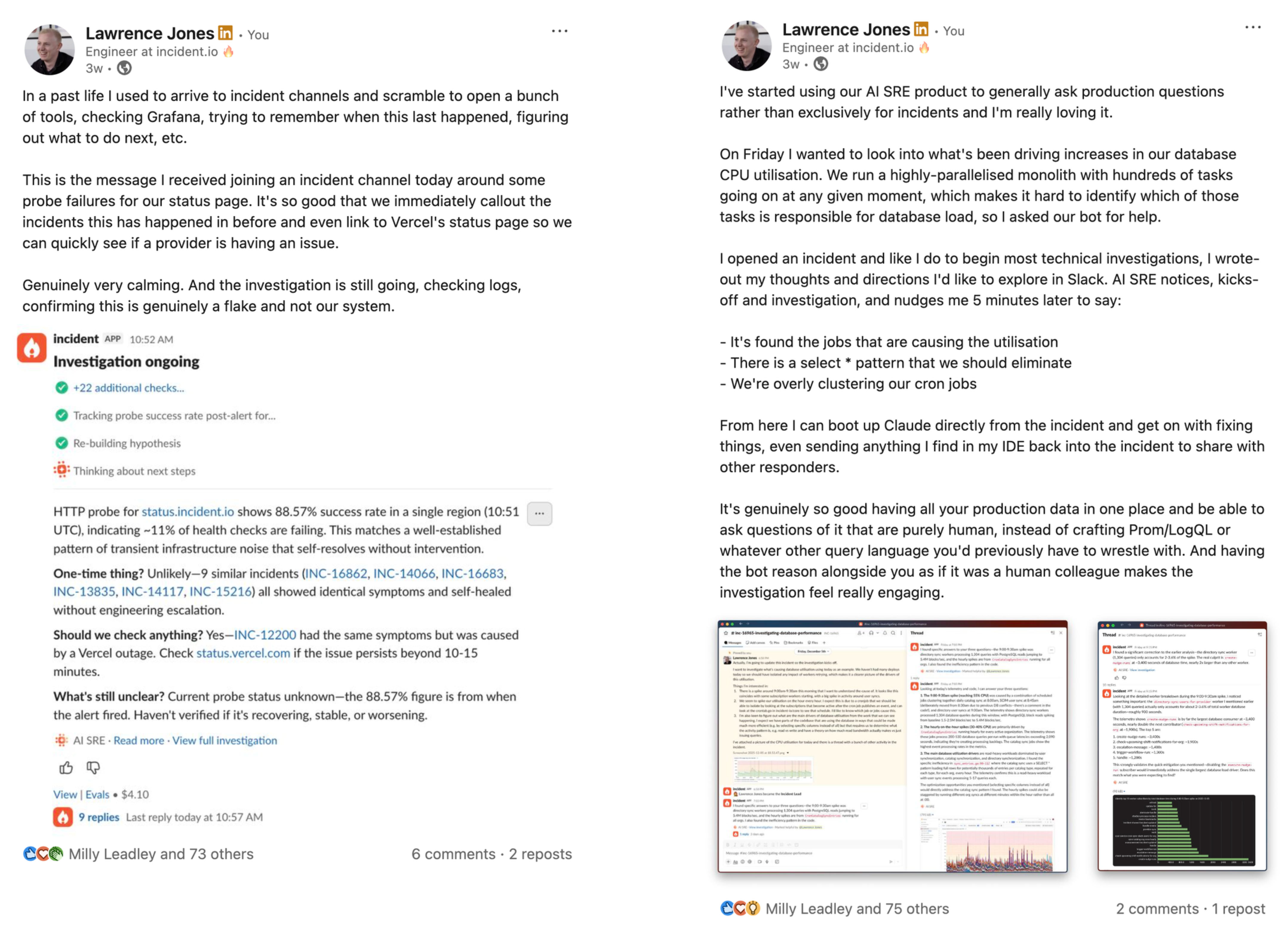 Using AI SRE for general production questions beyond incidents